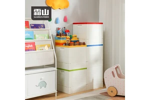 SHIMOYAMA Plastic Storage Box PP Foldable Kids & Teen Toys Building Block Storage Box