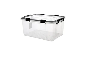 Modern 650ml Transparent PP Plastic Storage Box Moisture-Proof Seal 10kg Capacity Organizer for Clothes Dry Kids Toys