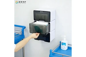 Wholesale ABS Plastic Wall-mounted Eco-Friendly Gloves Organizers Disposable Mask Gloves Storage Box Stackable Glove Dispenser