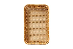 Rectangular Basket Wicker & Woven Tray Braided Water Fruit Basket for Serving Woven Tray Straw Tray