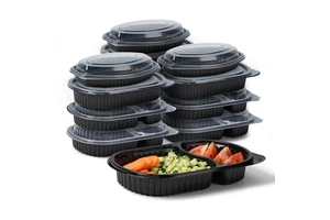 Recycled Small Food Takeout Box Microwavable Plastic Clear Plastic Food Containers With Lids Wholesale