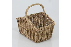 Modern Rattan Square Picnic Basket for Hotel & Villa Use Outdoor Storage Kitchen & Apartment Home Furniture