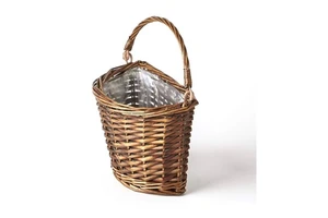 Unique rustic woven rattan basket with timeless elegance and high durability ideal for functional home storage and decoration