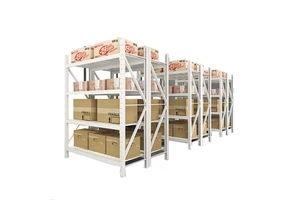 CE-Certified Heavy Duty Steel 4-Tier Storage Rack Adjustable Home Storage Rack Suitable for Warehouse Garage Basement