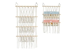 Modern Simple Design Wall Mounted Sustainable Storage Rack Decorative Children's Room Book Doll Towel Wall Hanging Storage Rack