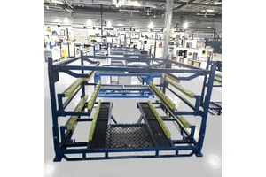 Automotive Parts Storage Rack Adjustable Storage Shelf with Transport Function Heavy-duty Storage Carrier for Car Components