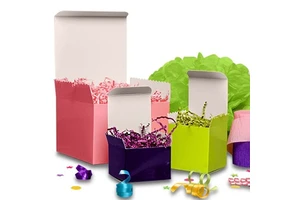 High Gloss Colored Tuck Top Decorative Storage Boxes