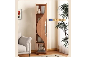 Creative Living Room Storage Rack, Artistic Floor Design, Simple Rotating Storage Rack, Home Decoration Display Rack
