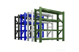 Medium Duty Boltless Smooth Coated Steel Warehouse Rack Rustproof Adjustable Storage Rack Metal Shelving for E-commerce Workshop