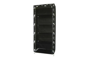 Tenice Portable Dust Free Shoe Rack 5 Tier Storage Shelves Down Door Fits 20 Pairs of Shoes Non Woven Material with Roll WD-5011