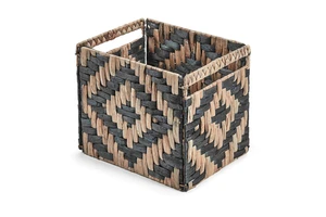 Hot Sale Natural Handmade Eco-Friendly Water Hyacinth Decorative Storage Basket Woven Multifunction Kitchen Room Furniture