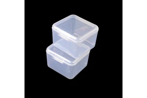 clear PP Plastic Storage Box and Storage Containers Small Rectangular Plastic Box