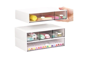 Stackable Storage Container Box Plastic Toys Organizer Case Storage Box with Handle