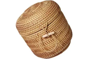 Hot Sales Vietnam 2026 Wicker Rattan Latest Collection Woven Baskets Weaved Crafts for Home Organization Items Kitchen Storage
