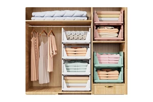 IMODE Custom Extra Large Closet Organizer Basket Folding Storage Basket Storage Bins For Bathroom Kitchen Storage Space-Saving