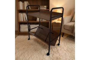 Movable Wheeled Home Storage Rack Multi-function Space-saving Organizer