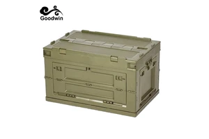 Waterproof Outdoor PP Storage Box Multi-function Folding Portable Camping Best Selling 50L Custom Logo