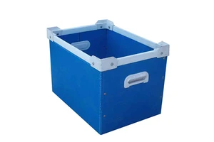 Customized Waterproof Corrugated Recyclable PP Plastic Stackable UV Printed Storage Packaging Boxes for Mobile Phone Earphone