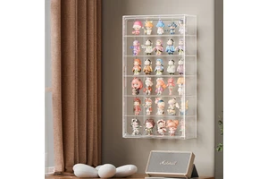 DAYOOH 60*35*12CM Collectibles Organizer Wall-mounted Transparent Foldable Blind Box Display case Box with Magnetic Door