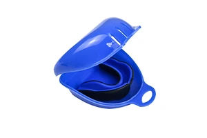 Portable Dust-Proof Eco-Friendly PP Plastic Arc Storage Box Custom Logo Buckle Type Multi-functional Dental Protector Case