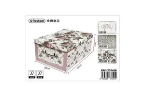 Baroque Folding Cardboard Storage Box 50x39x25 cm Decorative Gift Items