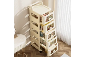 Customized Ground-Mounted Multi-Layer Plastic Storage Cabinet Bedside Removable Storage Free Installation Customized Storage