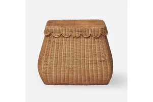 Handmade Artistic Rattan Laundry Basket With Glossy Touch Ideal For Adding Sophistication To Any Household Interior Space