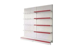 Steel Supermarket Rack Storage Shelves with Modular Design Freestanding & Durable