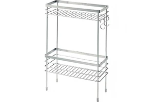 Stackable Kitchen Storage RackCountertop Spice Organizer, Bathroom & Pantry Shelf, Condiment Holder, Multi-Use Cabinet Organizer