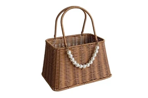 Cheap Eco-friendly Food Fruit Candy Storage Box Basket For Wedding Natural Rattan Wicker Flower Baskets Wholesale