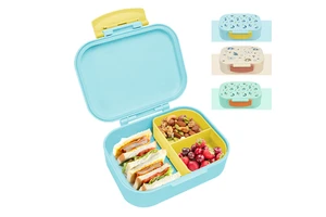 Customized Color Cute BPA Free Plastic Food Container Lunch Box Multi-functional Kitchen Food Storage for Children Kids School