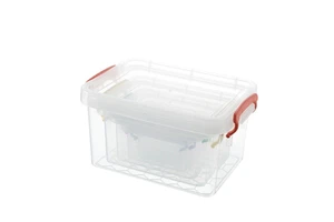 Hot Sale Mini Desktop Box clear pp Plastic Storage Boxes Organizing Bins