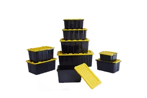 Best Quality Manufacturer Direct 60L Storage Box Heavy Duty Plastic Storage Tool Bin Box with Lid