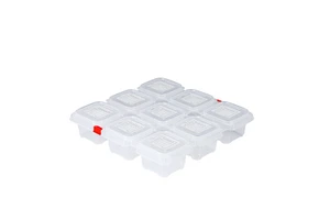 School Kindergarten Restaurant Canteen Food Sample Retention Box Small-Sized Fresh-Keeping Plastic Double-Layered Square