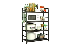 Multifunctional Storage Rack with Casters Storage Holders Racks Organizer Kitchen and Bathroom Adjustable Storage Rack