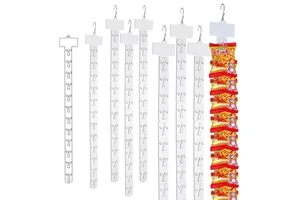 Eco-Friendly Food Grade Grocery PP Snacks Hanger Supermarket Display Rack Hanging Plastic Strips