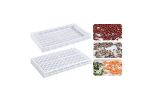 Food Grade Plastic Storage Tray With Grid Large Mesh Shallow Plastic Tray