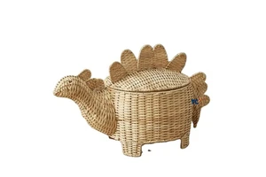 Factory Direct New Design Rattan Basket Animal Shape With Handle for Children Basket Bag Wicker or Storage Picnic Basket