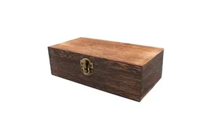 Solid Wood Decorative Storage Box with Lid