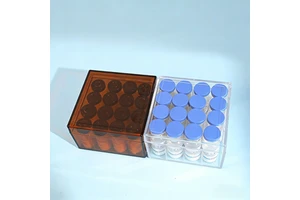 PS Plastic Eco-Friendly Durable Lightproof Vial Storage Box for Pharmacy Hospital Clinic Peptide Freezer Medicine Modern