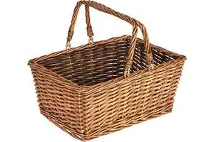 Cheap Price High Quality Stylish Multi-Use Natural Rattan Handwoven Storage Basket for Household, Picnic Made in Vietnam