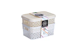 24-Piece Decorative Patterned Storage Basket Set for Organization