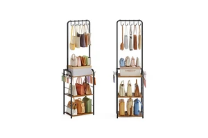 Multi-functional Storage Rack for Small Spaces - Floor-standing Wardrobe Storage Rack with High-capacity Storage
