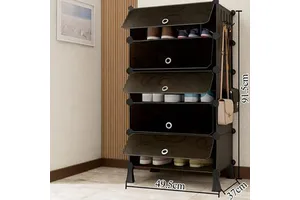 Shoe Rack Shoe Storage Cabinet Plastic Shoe Shelves Organizer For Closet Hallway Bedroom Entryway