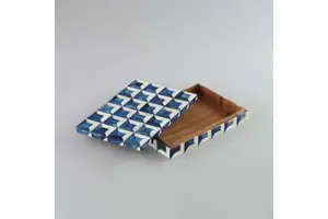 Contemporary Decorative Storage Box in Bone Trunk Style