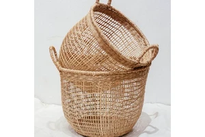 100% Natural Woven Wicker Basket Made in Vietnam