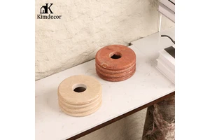 Kimdecor High-End Marble Storage Jar With Lid Elegant Decorative Jar for Home Decor and Interior Design & Hotel & Jewelry Store