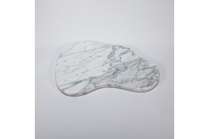 Modern Arabescato Marble Irregular Single Tier Tray for Candle Perfume Snack Storage Living Room & Table Decor