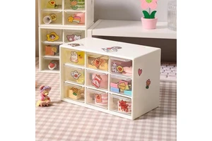 Quality Plastic Jewelry Storage Box Cute Transparent Sorting Case