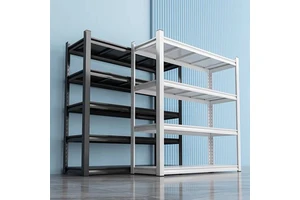 Steel Heavy Duty Multi-level Adjustable Metal Supermarket Rack Corrosion Resistant Eco-Friendly Quick Installation Utility